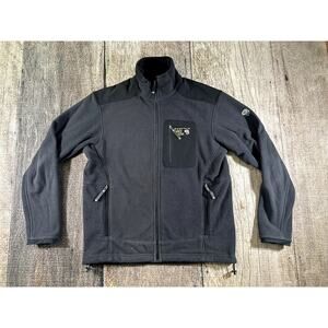 Mountain Hardwear Bedlam Waffle Fleece Full Zip Front Jacket Black Mens Large